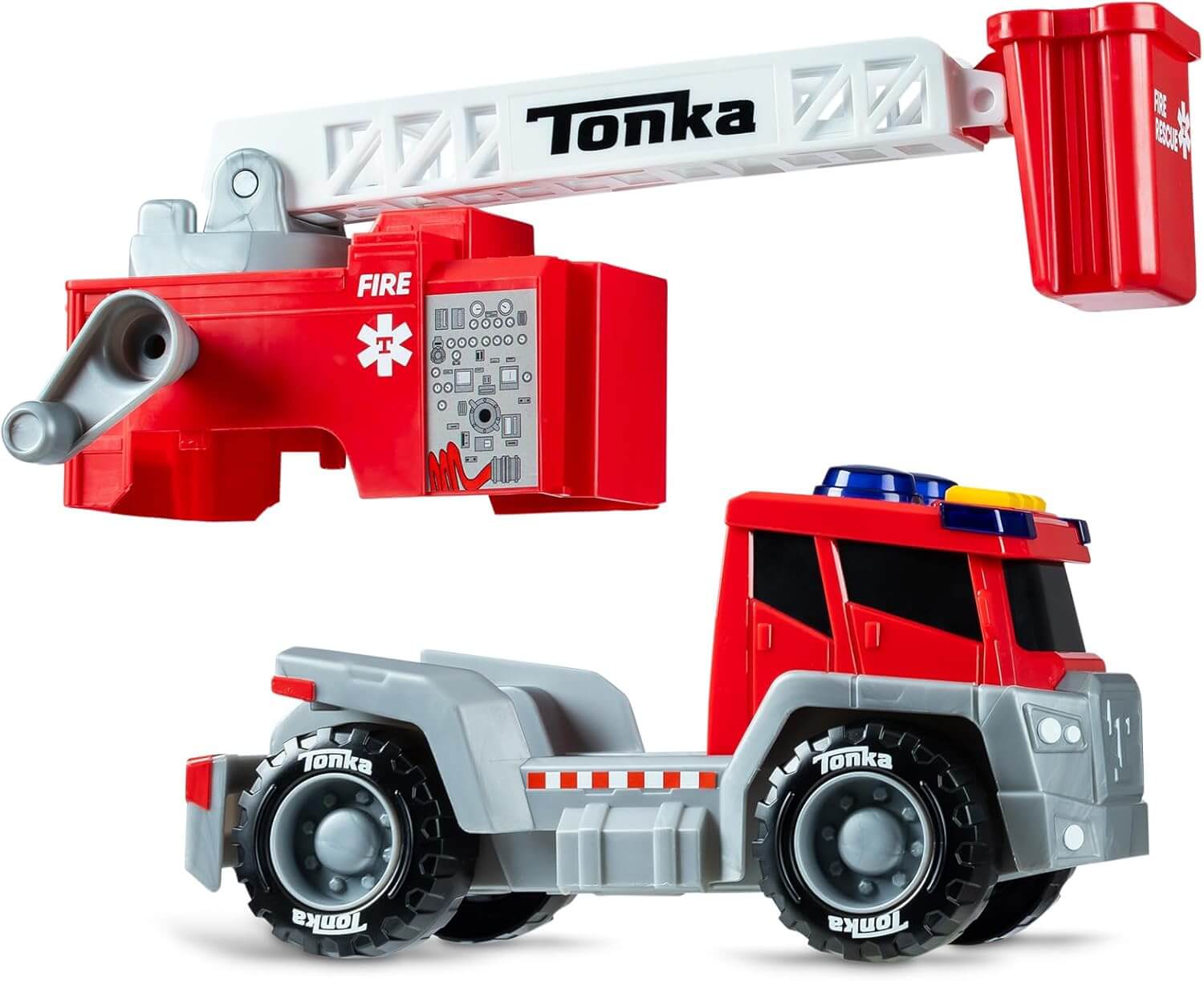 Tonka, Crank and Haul Fire Truck-4